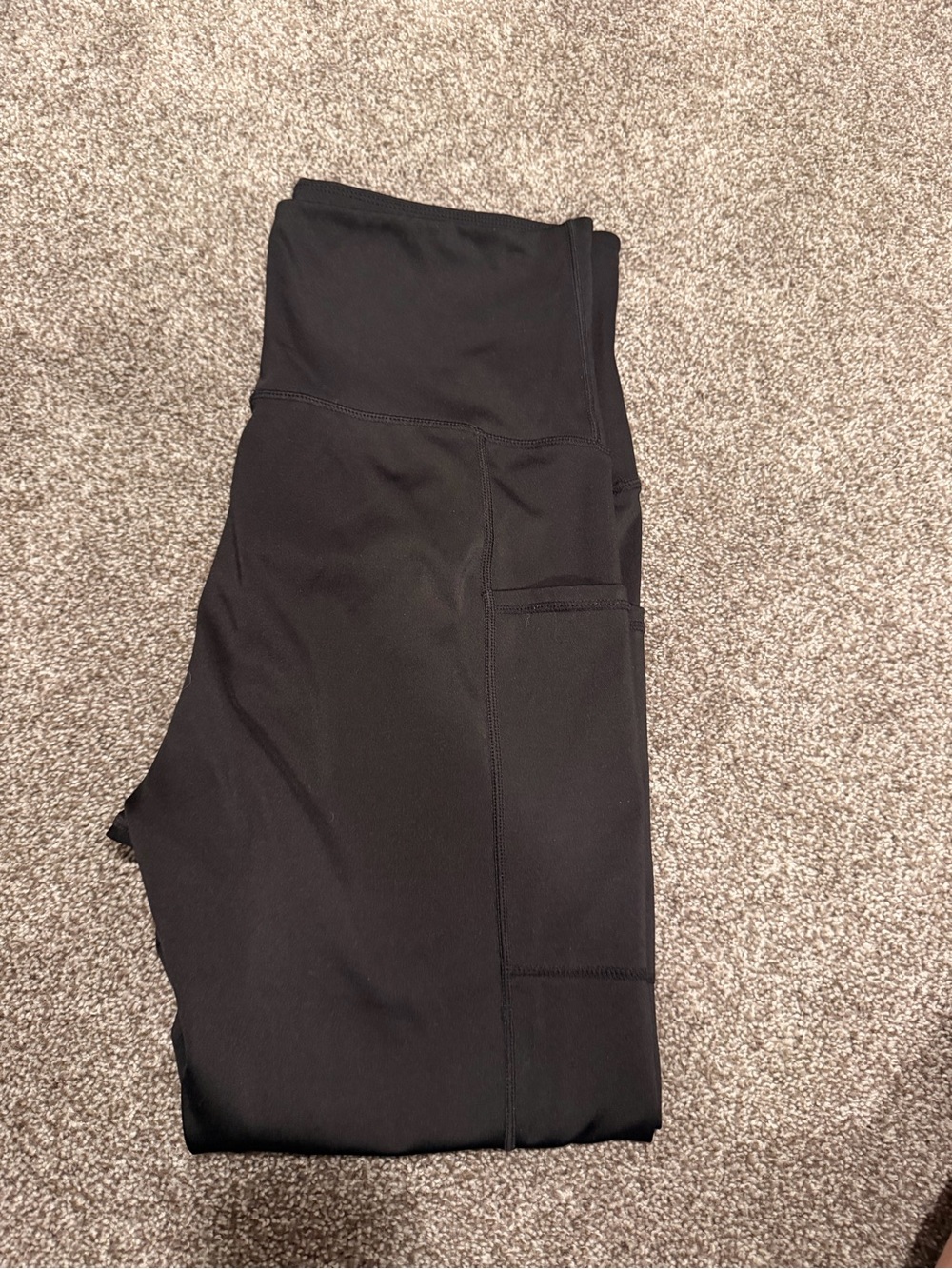 Motherhood Maternity Black High-Waist Side-Pocket Leggings